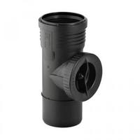 Geberit Silent-PP Reinigungsoeffnung 90 Grad DN75 mit Muffe 390327141