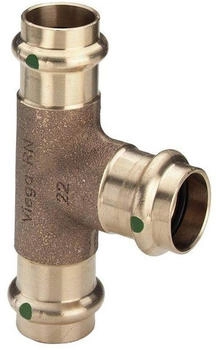 Viega Sanpress T-St&uuml;ck 121754 35 x 28 x 28 mm mit SC-Contur Rotguss oder Siliziumbronze