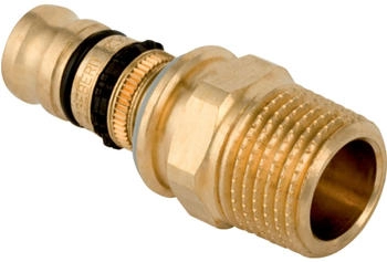 Geberit Mepla Übergang Ø 20mm x R 1/2 Rotguss mit AG (602.535.00.5)