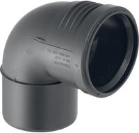 Geberit 390324141 Bogen Silent-PP mit Muffe, 87.5 Grad DN 75