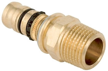 Geberit Mepla &Uuml;bergang &Oslash; 20mm x R 3/4 Rotguss mit AG (602.536.00.5)
