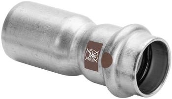 Viega Temponox Reduzierst&uuml;ck 28 x 22 mm Stahl nicht rostend Einsteckende SC-Contur (809393)