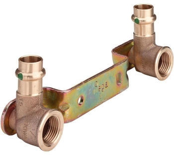 Viega Montageeinheit Sanpress 2222 15 mm xRp 1/2 x 150 mm Rotguss SC-Contur - 295462