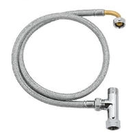 Grohe Installationsset 14074, Schlauch Und T-st&uuml;ck, F&uuml;r Dusch-wc-aufsatz, Chrom