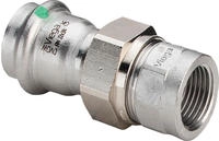 Viega - Verschraubung Mit Sc Sanpress Inox 2362 In 18mm X Rp1/2 Edelstahl,...