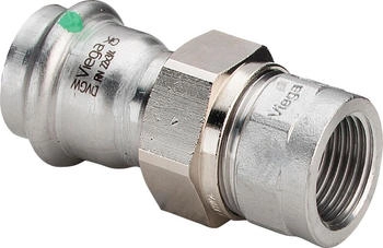 Viega Sanpress Inox Verschraubung 437473 18mmxRp 1/2 Stahl nichtrostend flachdichtend SC-Contur