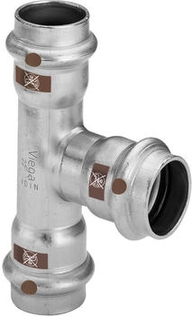 Viega Temponox T-St&uuml;ck 810177 42 mm Stahl nicht rostend mit SC-Contur