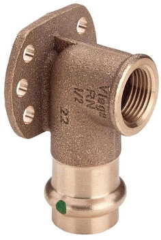 Viega Wandscheibe Sanpress 2225.5 22 mm xRp 3/4 Rotguss oder Siliziumbronze SC-Contur - 116057