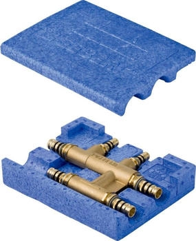 Geberit Mepla Kreuzungs-T-St&uuml;ck &Oslash; 16x16x16mm mit D&auml;mmbox (611319005)