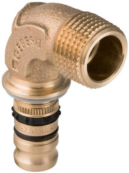 Geberit Mepla Übergangsbogen Ø 40mm x R 1 1/4 Rotguss 90° mit AG (605.255.00.5)