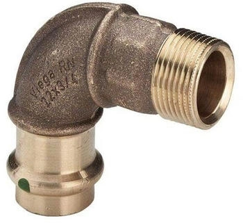Viega Sanpress Bogen 281205 18 mm x R 1/2 90&deg; Rotguss oder Siliziumbronze SC-Contur Mehrkant