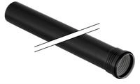silent drain pipe 110x500mm 1mf black pp