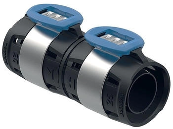 Geberit FlowFit Kupplung DN 15 &Oslash; 20 mm 7,7 cm f&uuml;r Haustechnik Industrie Schiffbau (620011001)