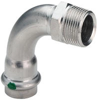 Viega Italia Srl - Viega Sanpress Inox Bogen 436926 22mmxr 3/4, 90grad, Stahl