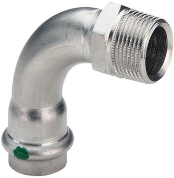 Viega Sanpress Inox Bogen 22mm x R 3/4 90° Stahl nichtrostend SC-Contur (436926)