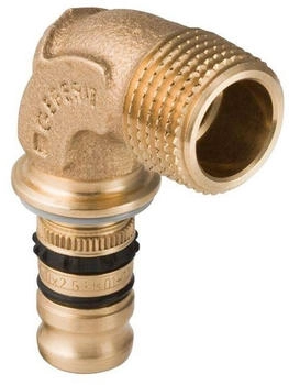 Geberit Mepla Übergangsbogen Ø 26mm x R 3/4 Rotguss 90° mit AG (603253005)