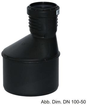 Geberit Silent PP Reduktion DN 70/50 exzentrisch schalloptimiert (390372141)