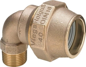 Viega Maxiplex Winkelverschraubung 275112 &Oslash; 25 mm x R 3/4 90&deg; Rotguss Verschraubung