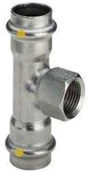 Viega Sanpress Inox T-Stück 437213 35mmxRp 1/2x35mm Stahl nichtrostend SC-Contur