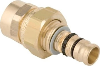 Geberit Mepla &Uuml;bergangsverschraubung &Oslash; 50mm x Rp 1 1/2&rdquo; Rotguss mit IG (606595005)