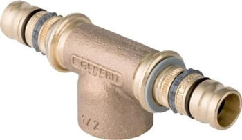 Geberit Mepla T-St&uuml;ck &Oslash; 40 x Rp 1/2&rdquo; x 40mm Rotguss IG (605360005)
