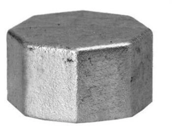 HS Fittings Kappe 300 DN40 1 1/2" kantig verzinkt (13300040)