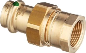 Viega Verschraubung Sanpress 2262 flachdichtend 18mm x 3/4" IG (314910)