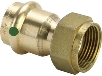 Viega Sanpress Verschraubung 22 mm x G 3/4&rdquo; Rotguss oder Siliziumbronze flachdichtend SC-Contur (351502)