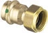 Viega Sanpress Verschraubung 22 mm x G 3/4” Rotguss oder Siliziumbronze flachdichtend SC-Contur (351502)