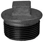 Caldo Stopfen 290 DN 40 1 1/2" mit Rand schwarz - 14290040