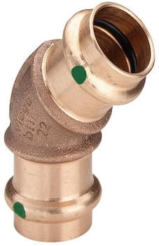 Viega Sanpress Bogen 22 mm 45&deg; mit SC-Contur Rotguss oder Siliziumbronze (112004)