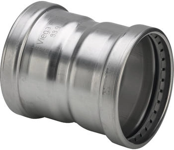 Viega Sanpress Inox XL-Muffe 76,1 mm Stahl nichtrostend SC-Contur (482800)
