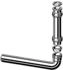Viega Ablaufbogen 5621.1-880 G 1 1/4” x 32 x 255 mm 90° Messing verchromt (119263)
