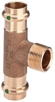 Viega - Sanpress T-st&uuml;ck 194130 28 X R 3/4 X 28 Mm, Rotguss Oder Siliziumbronze,