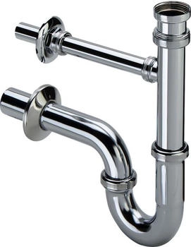Viega Röhrengeruchsverschluss Leckwasseranschluss 1 1/4" verchromt mit geradem Einlauf (109950)