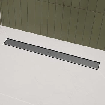 Hansgrohe RainDrain Go Komplettset Duschrinne 600 rückseitig befliesbar für Standard-/flache Installation Edelstahl gebürstet (56271800)