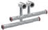 Geberit Mapress C-Stahl Set Anschluss-T-Stücke für Vor- & Rücklauf mit Anschlussverschraubung für Eurokonus 15 mm 24045