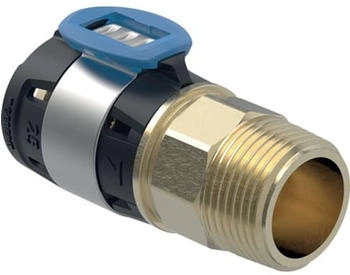 Geberit FlowFit &Uuml;bergang mit Au&szlig;engewinde &Oslash; 75 mm R 2 1/2" (620307001)