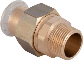 Geberit Mapress Kupfer &Uuml;bergangsverschraubung mit Au&szlig;engewinde CC499K &Oslash; 22 mm R 1" (65544)