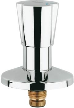 GROHE Oberteil DN 15 für UP-Ventile DN 15 Dreikantgriff Metall wärmeisoliert Schubrosette Markierung blau/rot chrom (11513000)