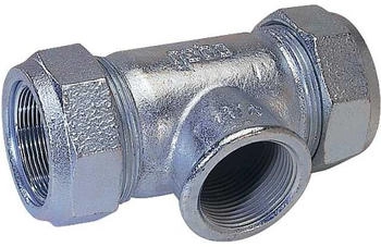 Gebo Ausgleichsverschraubung Temperguss T Serie 150 für Stahlrohr T-Stück Abgang IG 3/4" (01.150.04.02)