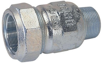 Gebo Ausgleichsverschraubung Temperguss A Serie 150 für Stahlrohr mit AG 1/2" (01.150.00.01)