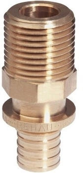 Rehau Rautitan RX+ Übergang AG Rotguss 16 mm x R 1/2" AG für Trinkwasser-/Heizung (14563111001)