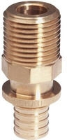 REHAU Rautitan RX+ &Uuml;bergang mit AG, 25 mm x R 1" - Bleifreier Rotguss