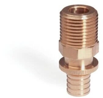 Rehau Rautitan RX+ Übergang AG Rotguss 20 mm x R 3/4" AG für Trinkwasser-/Heizung (14563151001)