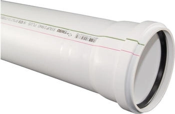 Rehau Raupiano Plus Abflussrohr DN 110 1000 mm weiß (11202941222)