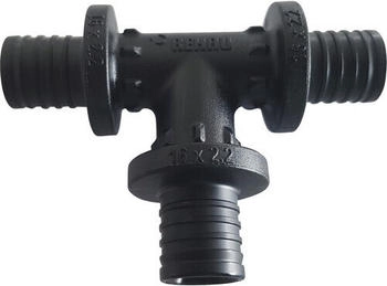 Rehau Rautitan PX T-Stück schwarz 16 mm Zentriernocken für Trinkwasser-/Heizung (11600311001)