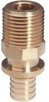 Rehau Rautitan RX+ Übergang AG Rotguss 25 mm x R 3/4" AG für Trinkwasser-/Heizung (14563181001)