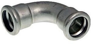 Buderus Logafix Bogen 90° DN 15 Innen/Innen mit LBP-Funktion EPDM O-Ring für M-Kontur Edelstahl V2A (7738345237)