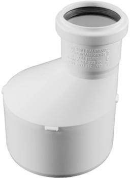 Rehau Raupiano Plus Übergangsrohr DN 110/90 weiß mit Steckmuffe und Gummidichtring (11219941001)